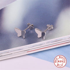 S925 Silver Butterfly Stud Earrings for Women